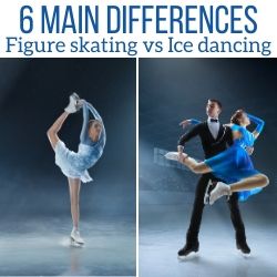differences ice dancing vs figure skating