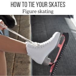 How to tie figure skates ice lace