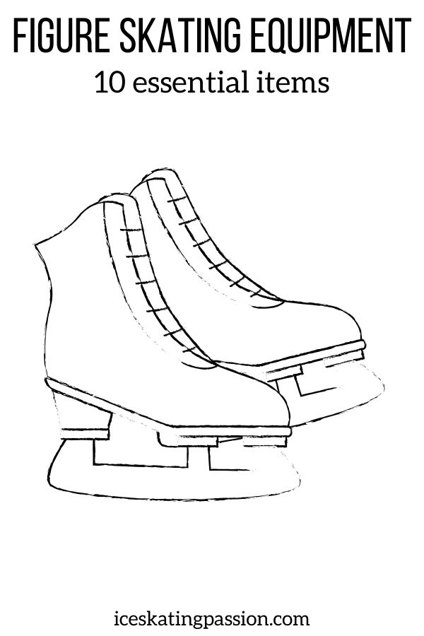 figure ice skating equipment Pin