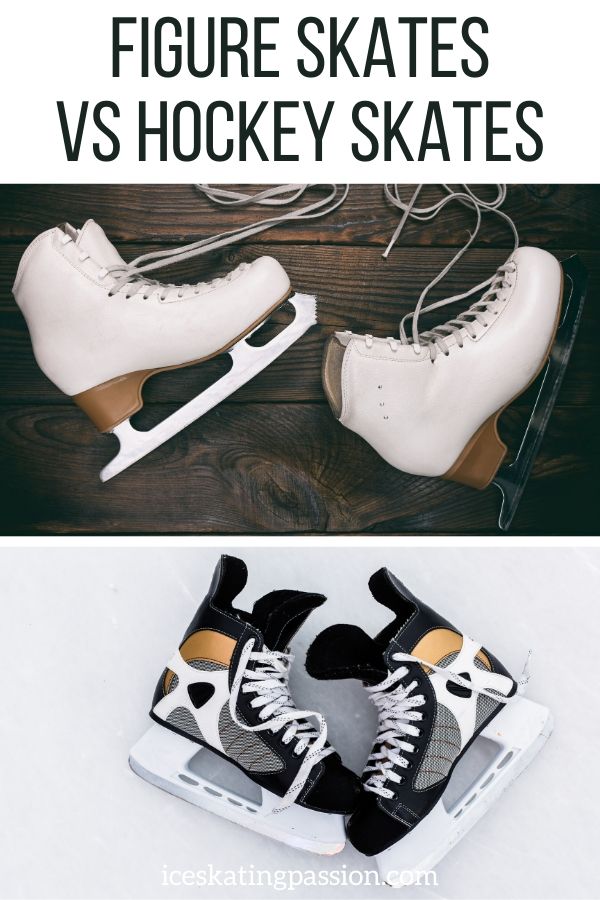 figure skates vs hockey skates Pin