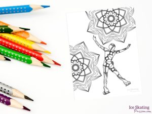 Figure skating coloring book adult silhouettes lifestyle (1)