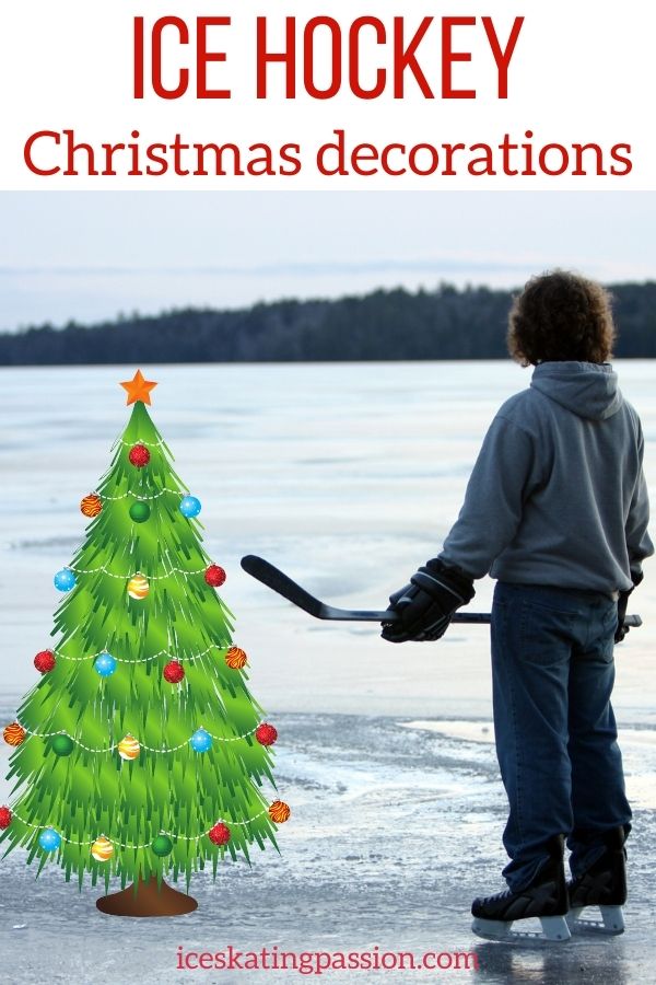 ice hockey christmas cards ornaments decoration Pin3