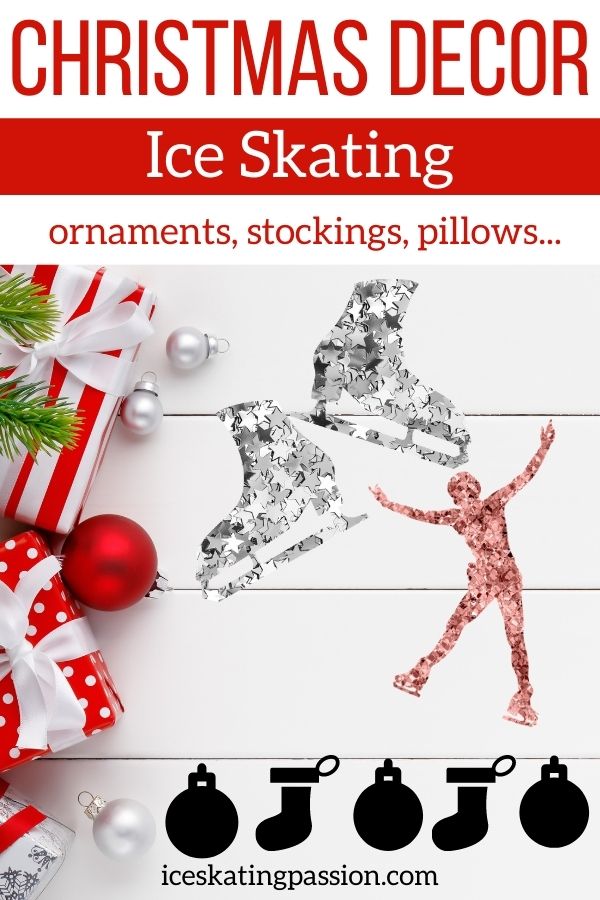 ice skating christmas decor Pin