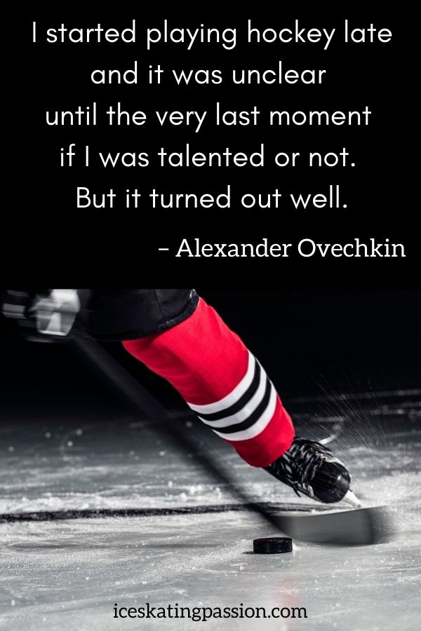 Inspiration ice hockey quote - Ovechkin - talented or not