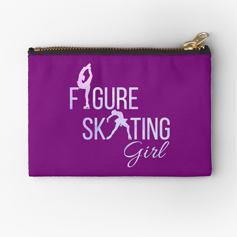 Figure skating zipper pouch