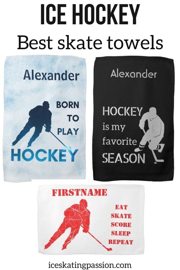 Ice hockey skate towels blade Pin2