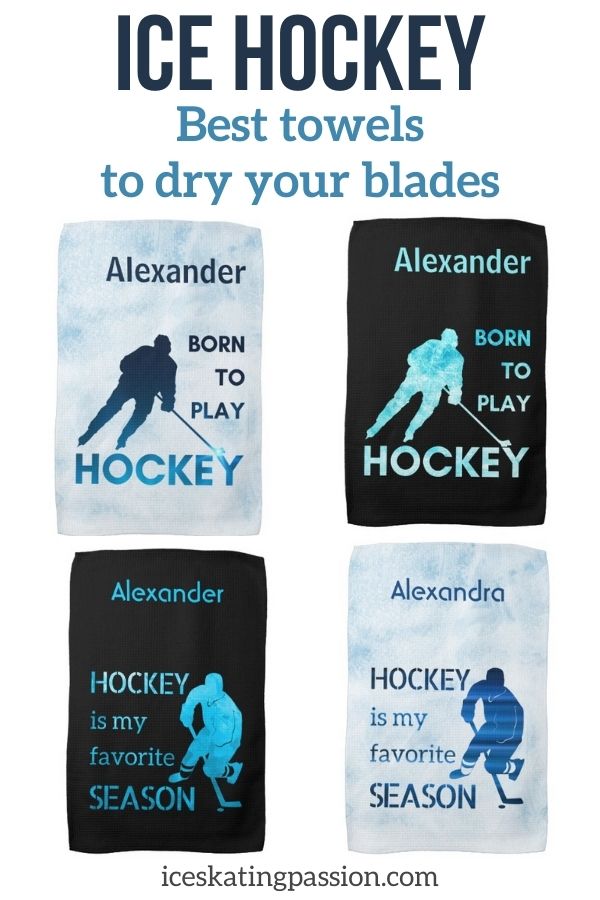 Ice hockey skate towels blade dry Pin1