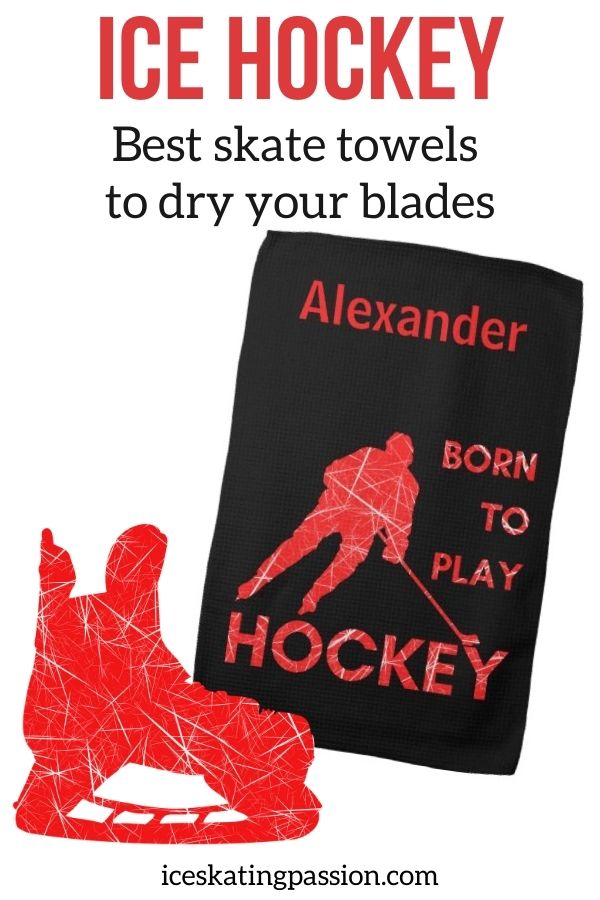 Ice hockey skate towels blade dry Pin3