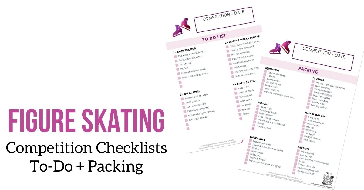 Figure Skating Competition Checklist (todo + packing)