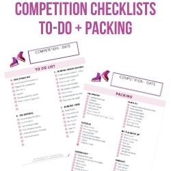 figure skating competition checklist