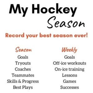 Season Hockey Training Log notebook