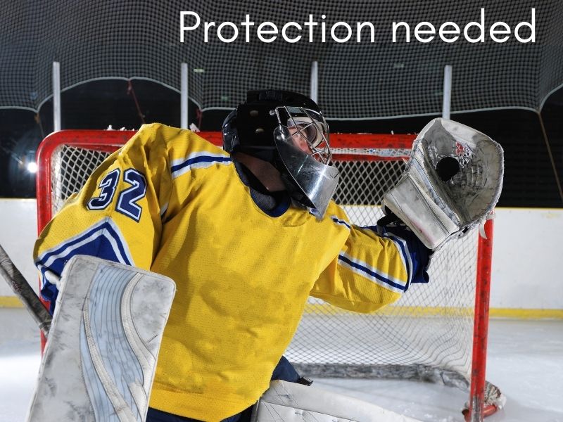 ice hockey goalie glove protection