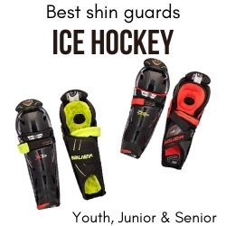 best ice hockey shin guards pads